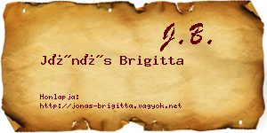 Jónás Brigitta névjegykártya