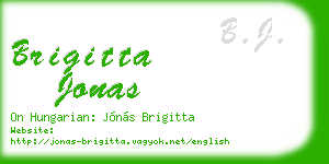 brigitta jonas business card