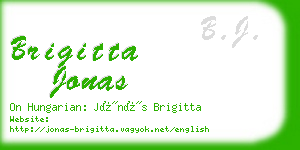 brigitta jonas business card